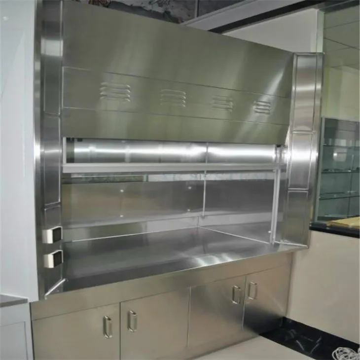 Kimya Laboratuvarı Korozyon Direnci Paslanmaz Çelik Duman Kaput ve Egzoz Duman Dolabı